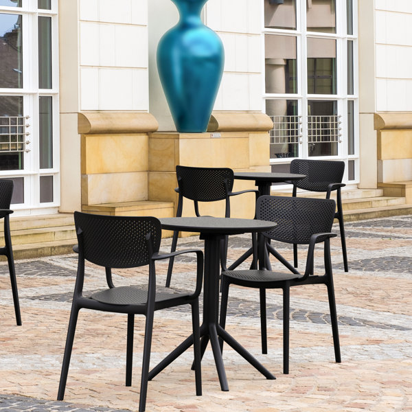 AllModern Farrah 2 Person Round Outdoor Dining Set & Reviews Wayfair